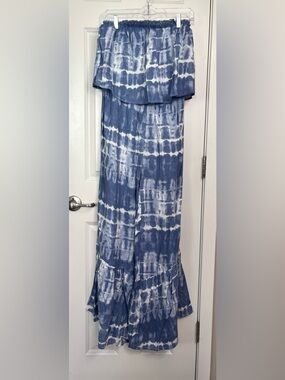 Japna Tie Dye Strapless Jumpsuit NWOT